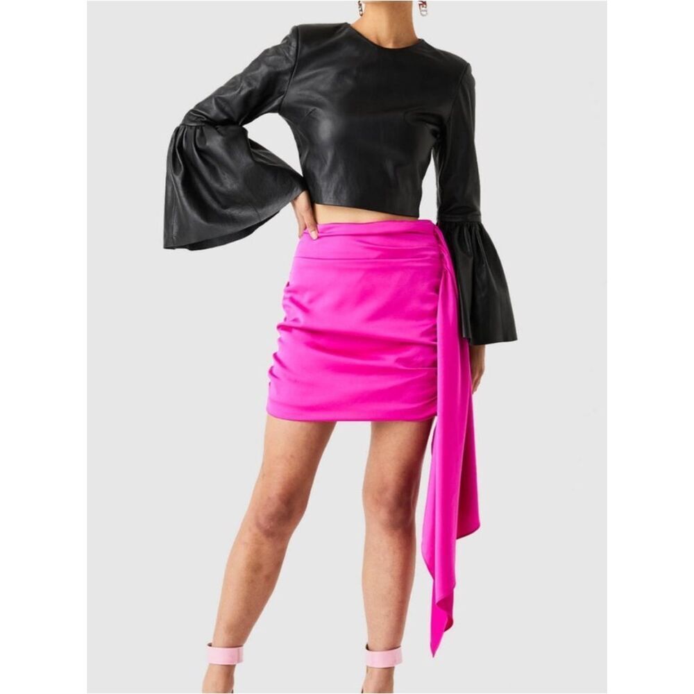 Atoir turning pages skirtHot Pink Draped Mini Skirt size 2